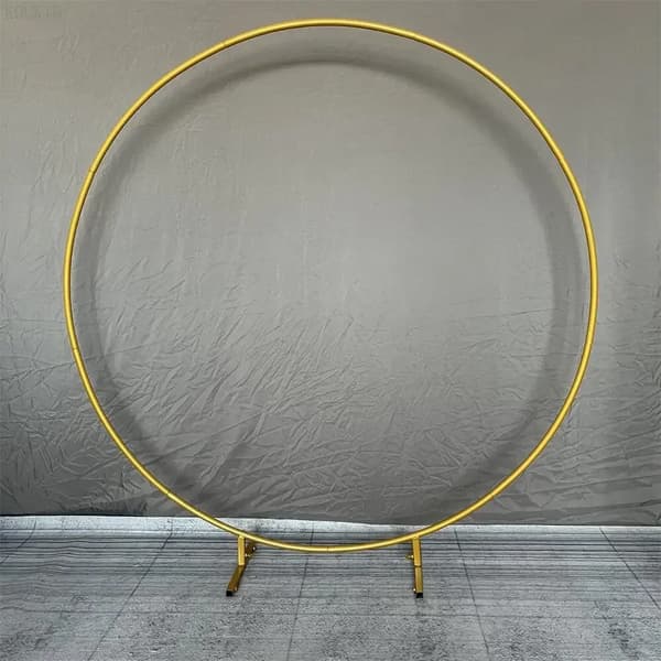 Jernblomstbue, Elegant Rund Form, Tilpasselige Størrelser,2m(78.7in), Guld