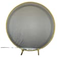 Miniatyrbillede 1 af 2: Jernblomstbue, Elegant Rund Form, Tilpasselige Størrelser,2m(78.7in), Guld