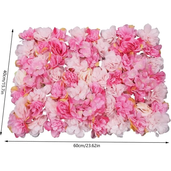 Blomster Vægpaneler, Pink Farve, Nem at Installere,Lyserød