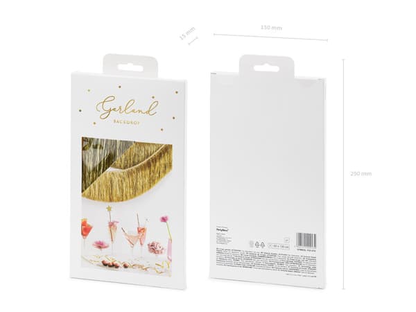 Guirlandefrynser, guld (1 karton / 50 stk.)