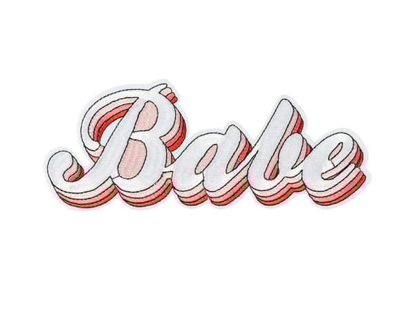 Babe strykband, mix, 20x8cm (1 förpackning / 48 st.)