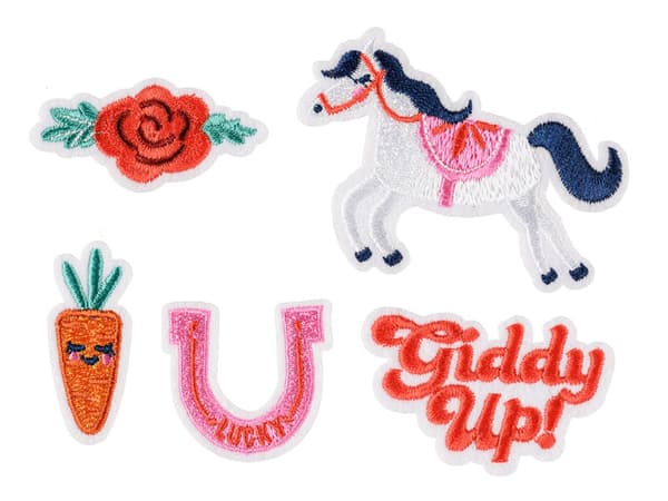 Giddy up stryktransfers, blandade, 2-7x3,5-7 cm (1 förpackning / 5 st.)