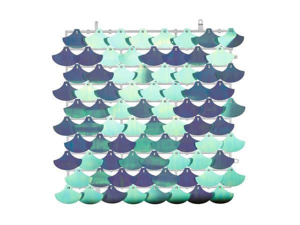 Paillettepanel, skæl, lys lilla, 30x30 cm (1 karton / 50 stk.)