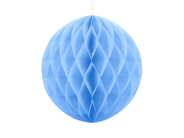 Kugle til trækpapir, lyseblå, 30 cm