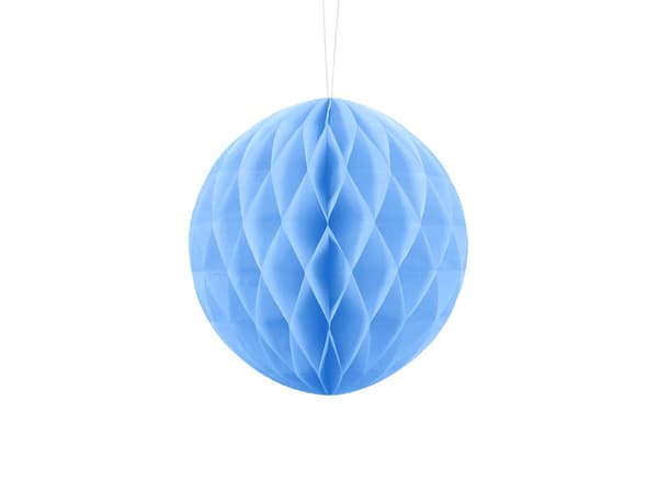 Kugle til trækpapir, lyseblå, 20 cm