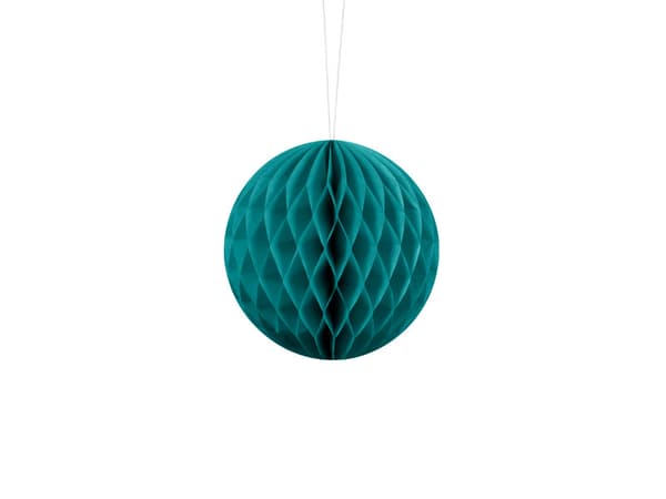 Silkespappersboll, pastellfärgad lagunblå, 10 cm