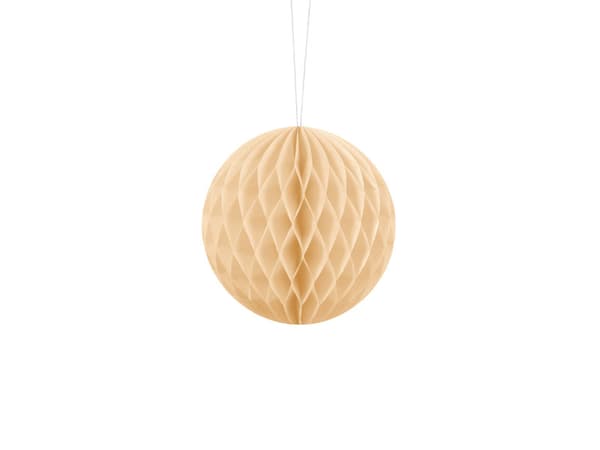 Läskpappersboll, krämfärgad, 10 cm