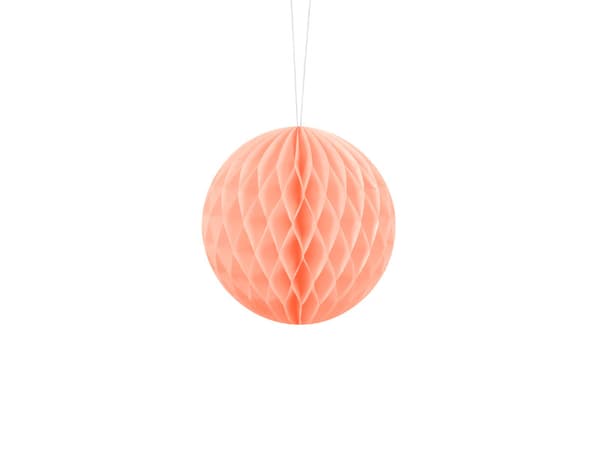 Pappersboll, persika, 10 cm