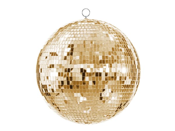 Hængende dekoration Discokugle, guld, 40 cm