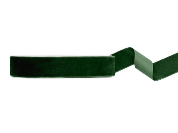Sammetsband, flaskgrönt, 25mm/10m