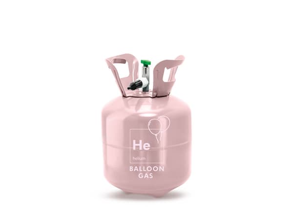 Heliumcylinder, ljusrosa, 20 ballonger