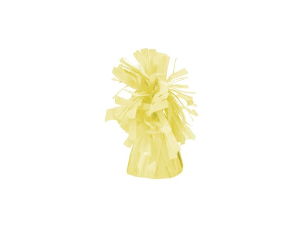 Ballongvikt, folie, ljusgul (1 förpackning / 4 st.)