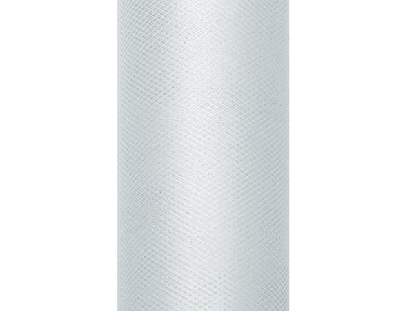 Yksivärinen tylli, harmaa, 0,50 x 9 m