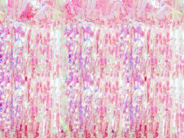 Festgardin, iriserende pink, 100x200 cm