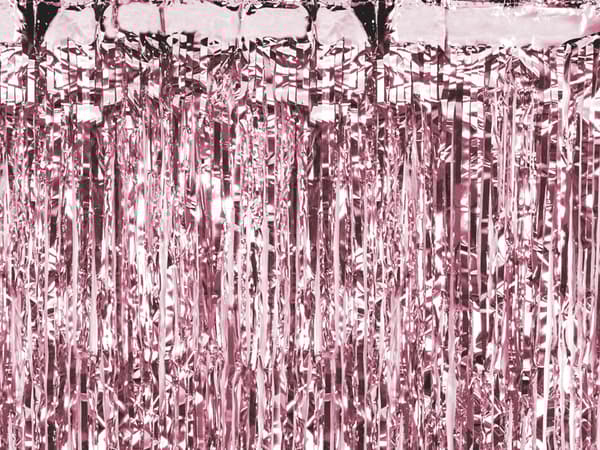 Festgardin, roséguld, 100x200cm