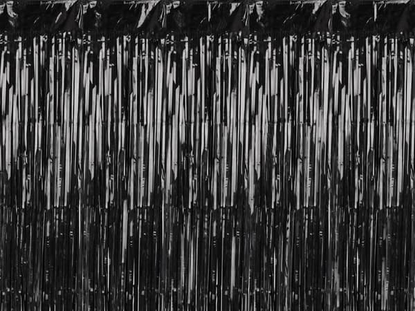 Festgardin, sort, 100x200 cm
