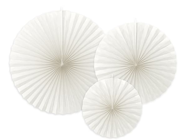 Dekorative rosetter, off-white (1 æske / 50 pakker) (1 pakke / 3 stk.)