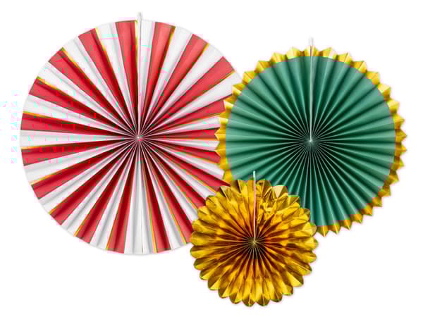 Koristeelliset ruusukkeet, sekoitus, 26-43 cm (1 pakkaus / 3 kpl)