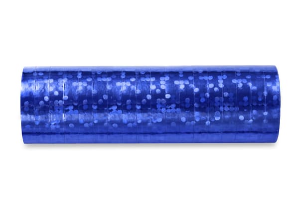 Holografiska serpentiner, blå, 3,8 m (1 förpackning / 100 förpackningar) (1 förpackning / 18 st.)