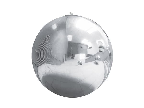 Uppblåsbar boll, silverspegel, 120 cm