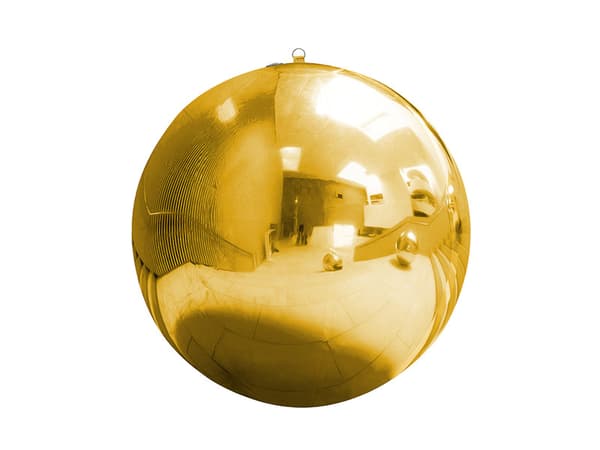 Uppblåsbar boll, guldspegel, 120 cm