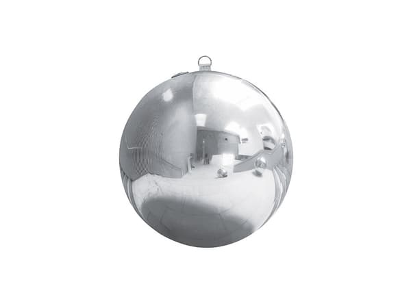 Uppblåsbar boll, silverspegel, 60 cm