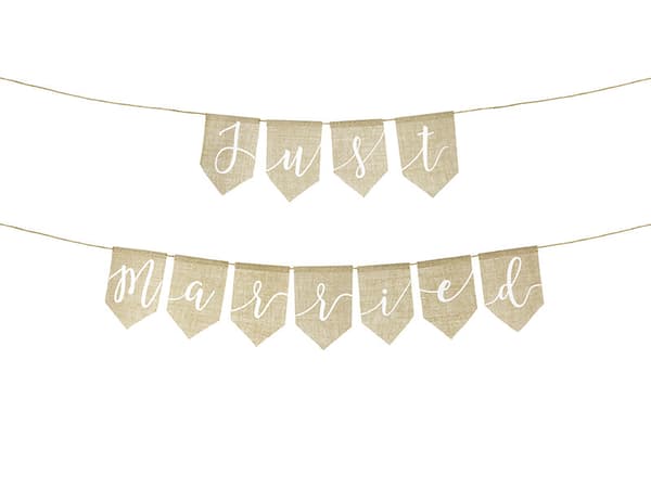 Nygifte banner, 23x185cm (1 æske / 50 stk.)
