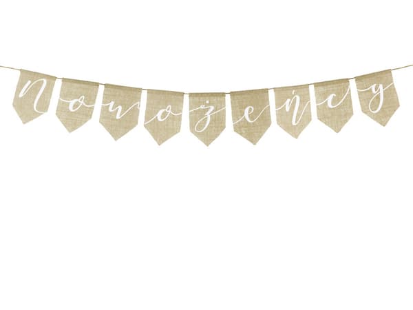 Nygifte banner, 23x155cm