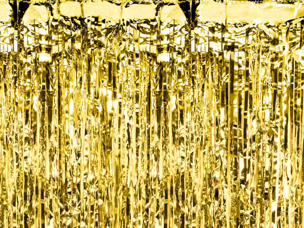 Festgardin, guld, 90 x 250 cm (1 kartong / 50 st.)