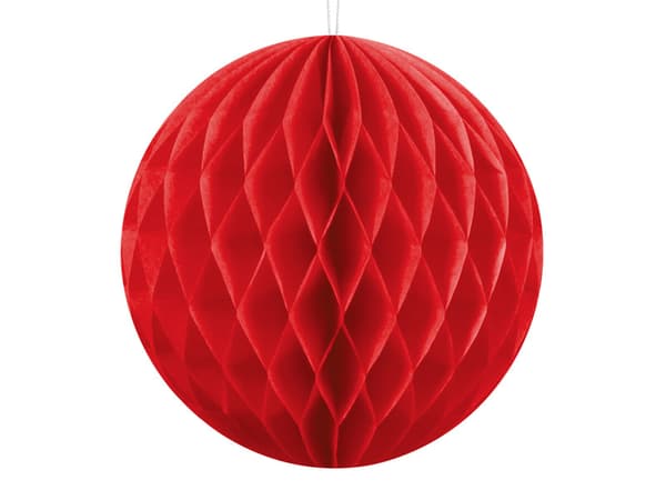 Pappboll, röd, 10 cm (1 förpackning / 50 st.)