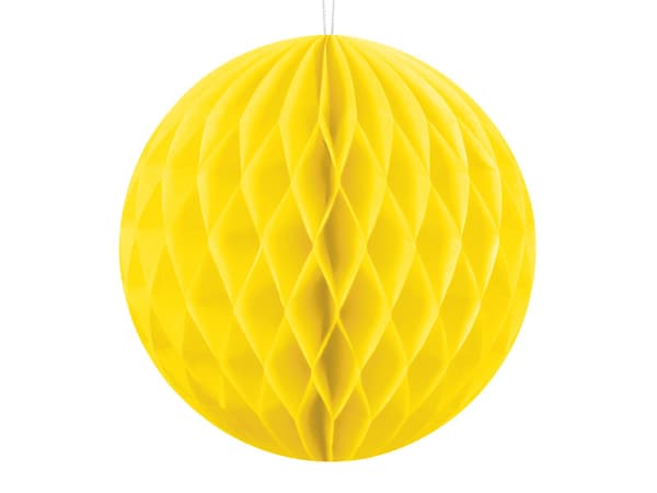 Pappboll, gul, 10 cm (1 kartong / 50 st.)