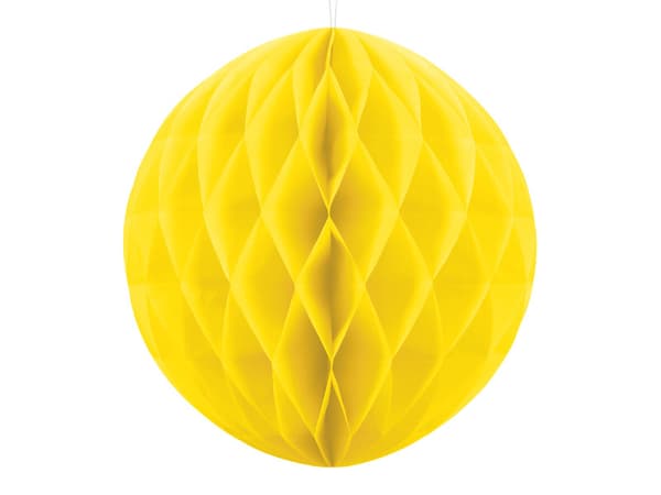 Paperipallo, keltainen, 30 cm