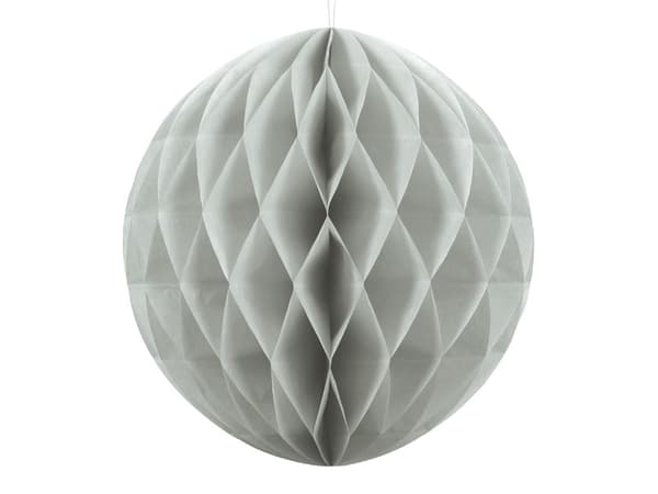 Paperipallo, vaaleanharmaa, 20 cm