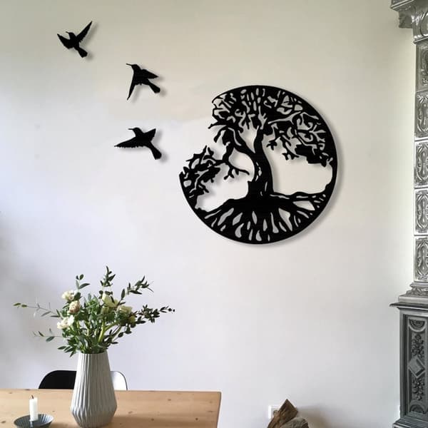 Trädet av livet väggdekoration, inspirerad av naturen, modern design