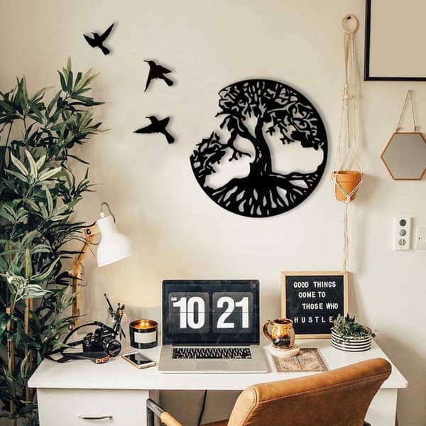 Trädet av livet väggdekoration, inspirerad av naturen, modern design