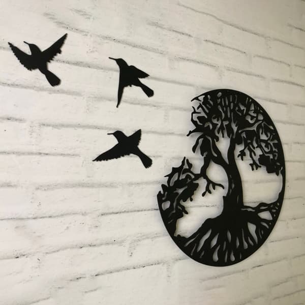 Trädet av livet väggdekoration, inspirerad av naturen, modern design