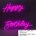 Miniatyrbild 2 av 2: LED Neon-skyltar, rosa/kallvit/varmvit belysning, festbar klubb väggdekoration, Rosa, EU-kontakt