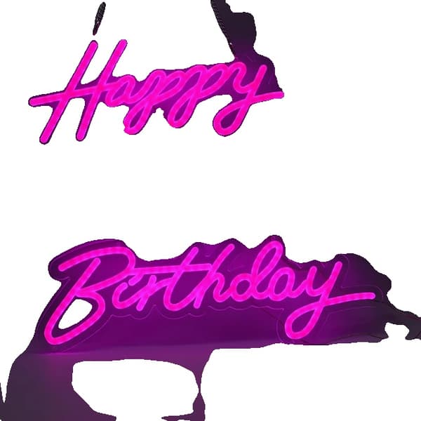 LED Neon-skyltar, rosa/kallvit/varmvit belysning, festbar klubb väggdekoration, Rosa, EU-kontakt