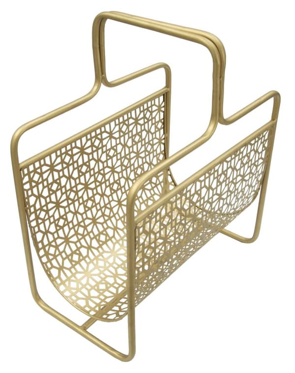 FURNLUX TIDSKRIFTSHÅLLARE GLAMORÖS GULD 37CM