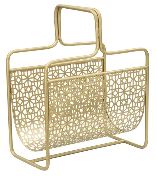 FURNLUX TIDSKRIFTSHÅLLARE GLAMORÖS GULD 37CM