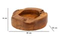 Miniatyrbild 8 av 8: FURNLUX DEKORATION ERUSI BRUN 21CM