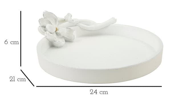 FURNLUX DEKORATION MAGNOLIA VIT 24CM