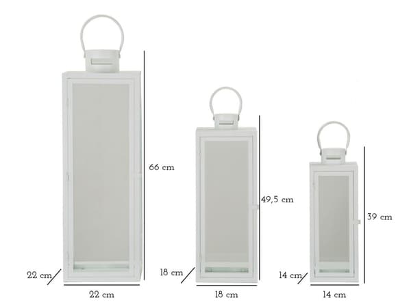 FURNLUX DEKORATIONSLYKTA VIT 22CM (3 ST)