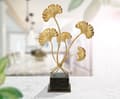 Miniatyrbild 7 av 8: FURNLUX LJUSSTAKE IRIS GULD 29CM