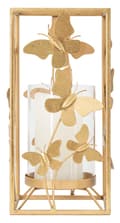 Miniatyrbild 4 av 7: FURNLUX LJUSSTAKE FJÄRIL GULD 14CM