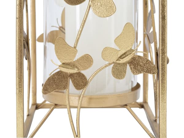 FURNLUX LJUSSTAKE FJÄRIL GULD 14CM