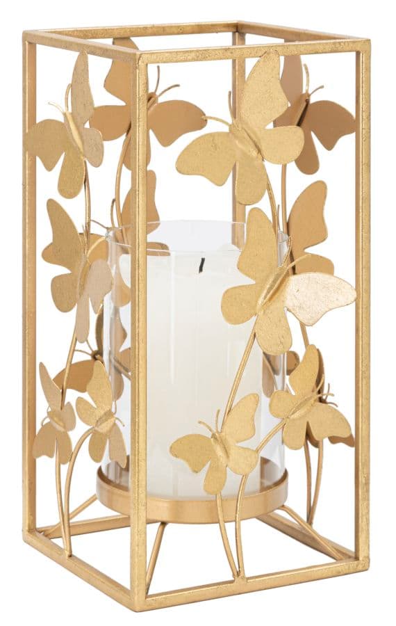 FURNLUX LJUSSTAKE FJÄRIL GULD 14CM