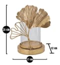Pikkukuva 6 / 6: FURNLUX KYNTTILÄNPIDIN LEHTI KULTA 17CM