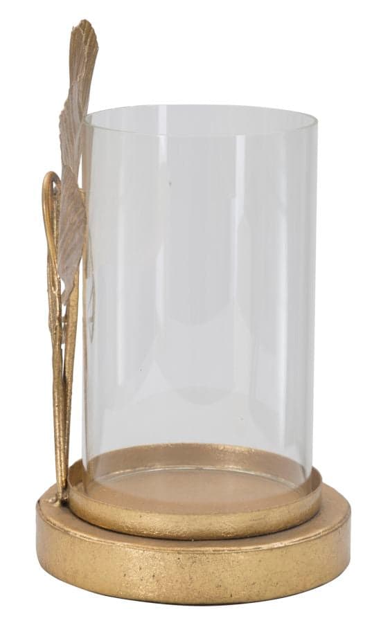 FURNLUX KYNTTILÄNPIDIN LEHTI KULTA 17CM