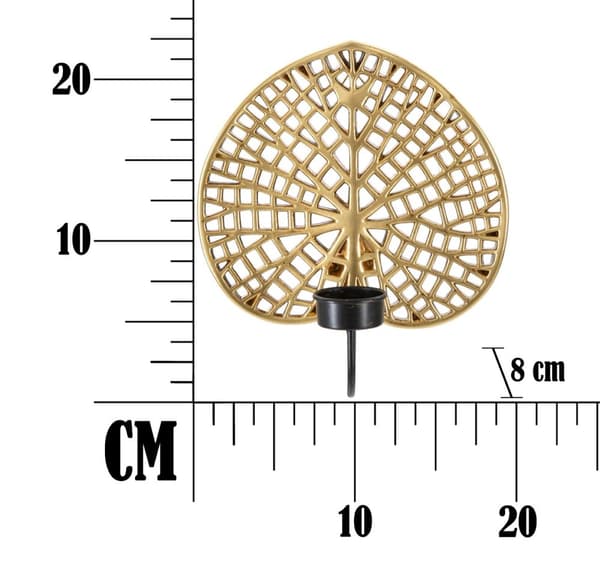 FURNLUX LJUSSTAKE LOTUS GULD 20CM